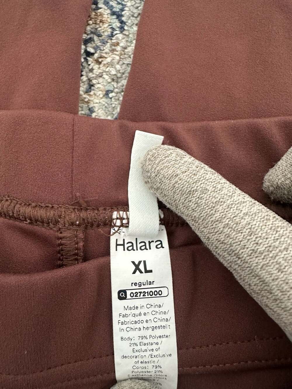 Halara Wide Leg Tailored Pants, Brown - Picture 2 of 3